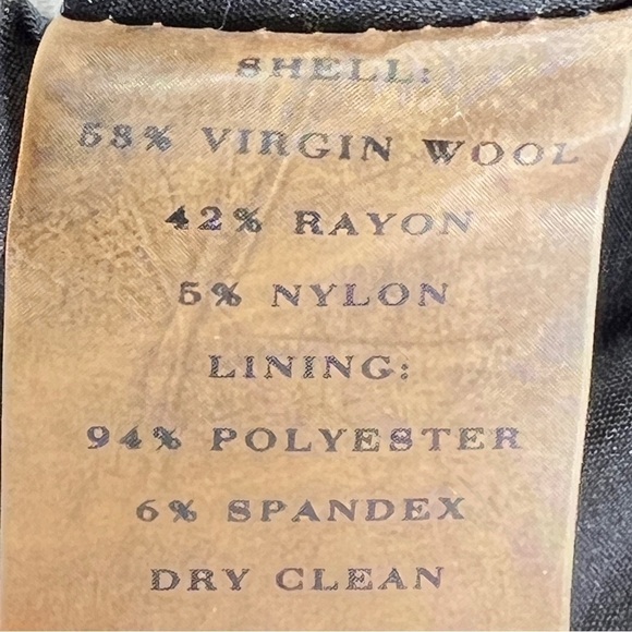 SIZE 6 PETITE ANN TAYLOR WOOL SKIRT BLACK GREY LINED ZIP CLOSURE CLASSIC - Picture 10 of 10